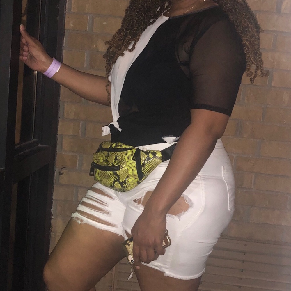 Black and White Mesh Shirt